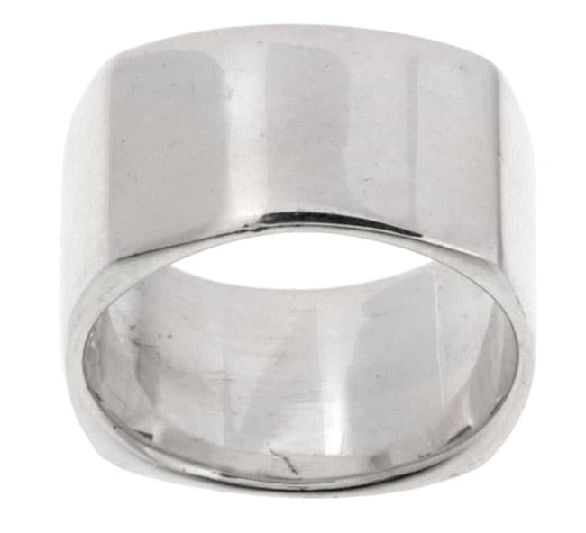 Sterling Silver 12 mm Outer Square Ring  