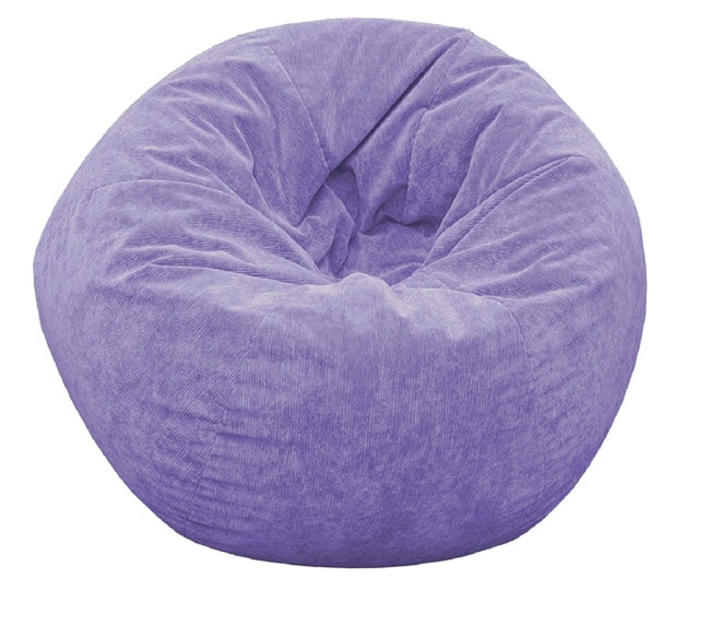 Lilac Sueded Corduroy Jumbo Bean Bag  