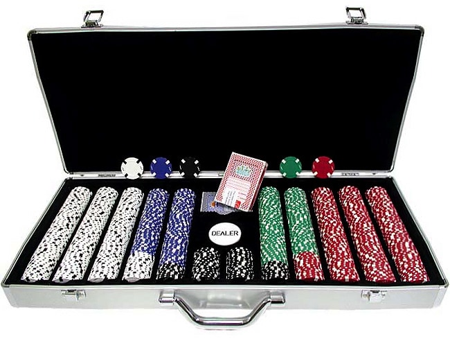 Poker texas traveller table top and 300 chip travel set