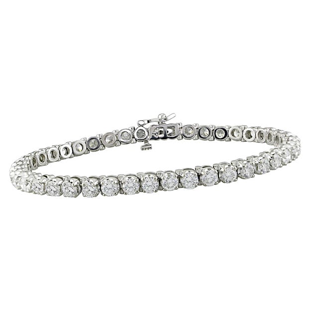 14k Gold 8 Carat Tw Diamond Tennis Bracelet Free Shipping 14k Gold 8 Carat Tw Diamond Tennis Bracelet