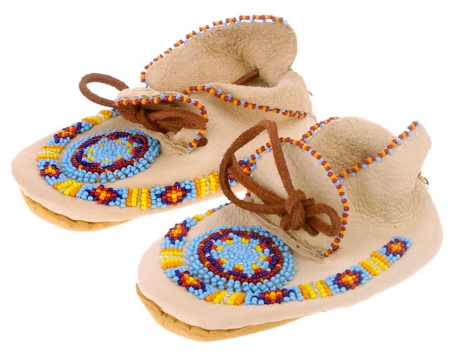 Little Morning Star Baby Beaded Moccasins (Native American 