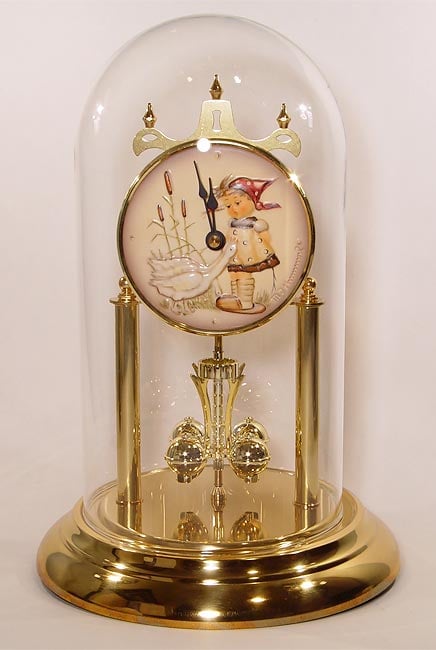 Hummel Goose Girl Anniversary Clock  