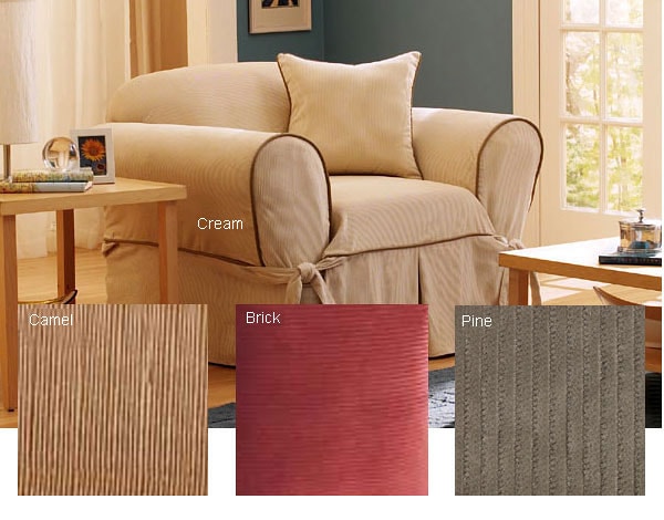Corduroy Washable Chair Slipcover - Free Shipping On Orders Over $45