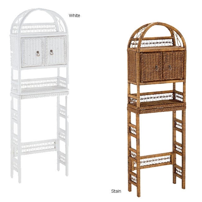 Wicker Bathroom Shelf Free Shipping Today 10121057