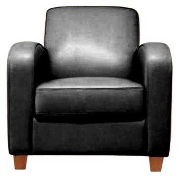 New Retro Black Leather Chair  