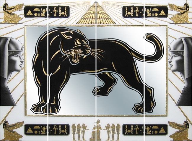 Egyptian Panther Wall Mirror  