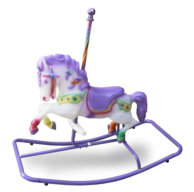 Rainbow Carousel Hobby Horse  