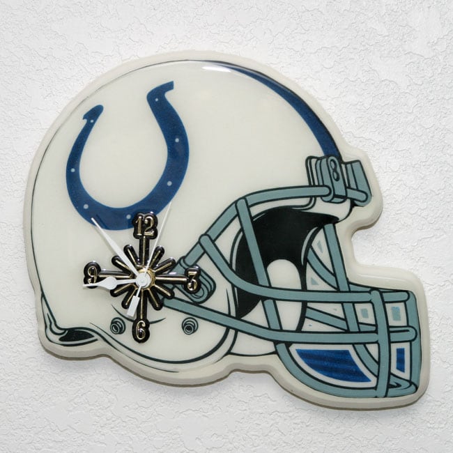 Indianapolis Colts Football Helmet Clock  