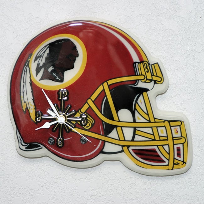 Washington Redskins Football Helmet Clock  