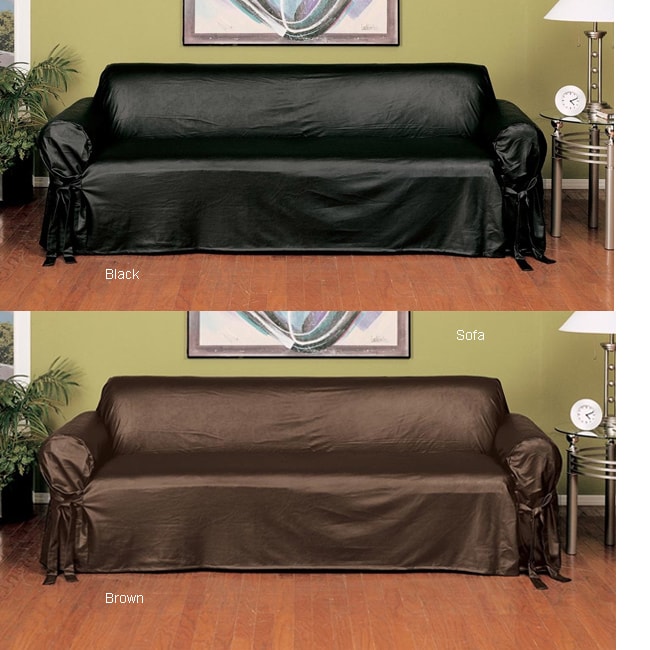 Faux Leather Slipcover (Sofa) - Free Shipping Today - Overstock.com