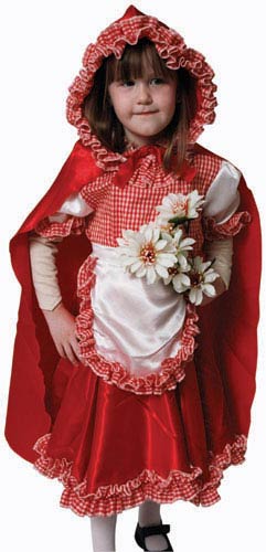 Little Red Riding Hood Dress Up Outfit (Size 2 18)  