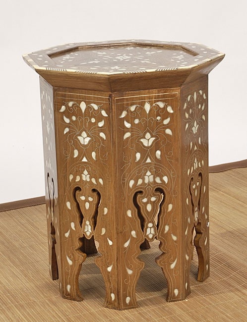 Handcrafted Octagon Inlaid Table (Lebanon) Coffee, Sofa & End Tables