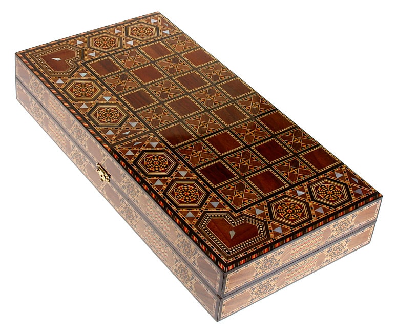 Handcrafted Inlaid Mosaic Backgammon Table (Lebanon) - Bed Bath ...