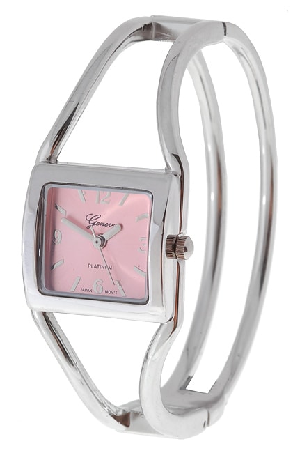 Geneva Platinum Pink Fashion Bracelet Watch  