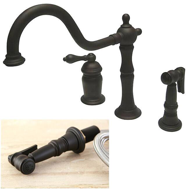 Three-hole Kitchen Faucet with Sprayer