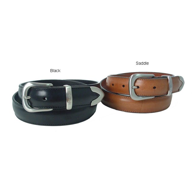 Nautica Mens Leather Belt w/ Metal Tip  