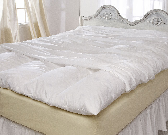 All Cotton 230 Thread Count Featherbed Protector