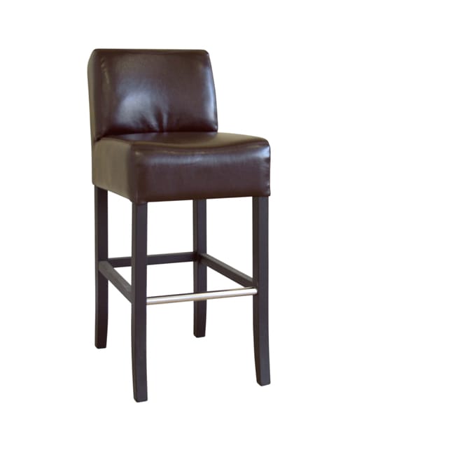 Marco Espresso Brown By cast Leather Barstool