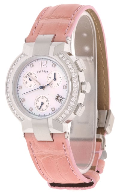 Concord La Scala Womens Diamond Chronograph Watch