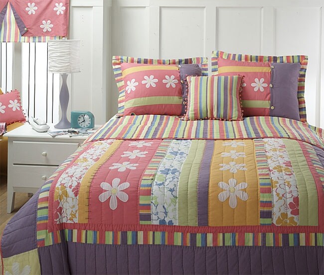 Surfer Girl All-cotton Quilt Set - Free Shipping Today - Overstock.com ...