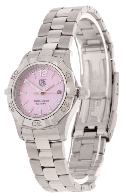 Tag Heuer Womens Pink Mother of Pearl Dial Watch  