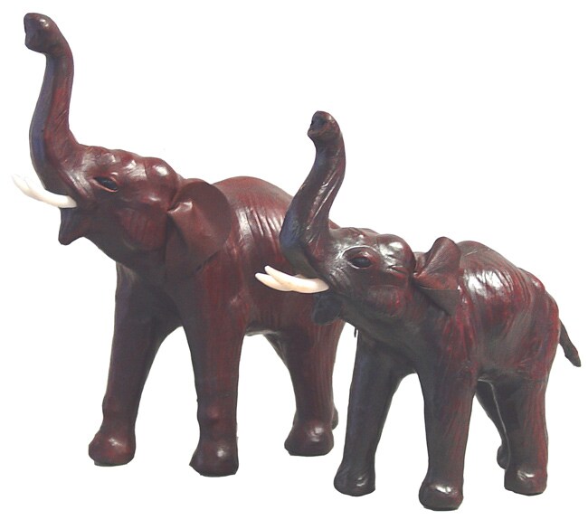 stuffed leather elephant