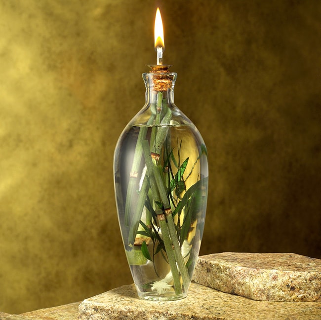 Kahar Bamboo Botanical Oil Lamp (24 oz.) Free Shipping On Orders Over