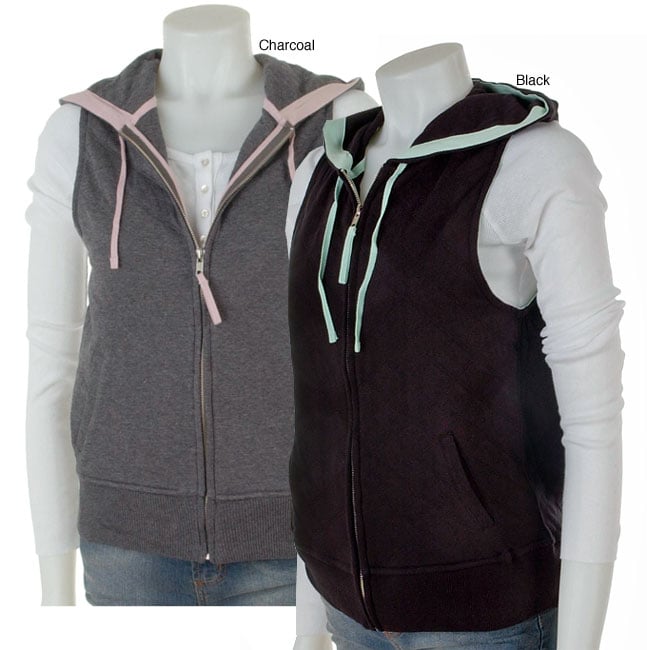 SDI Womens Quilted Zippered Vest with Hood  
