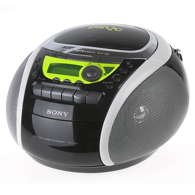 Sony CFD-E90 Radio/Cassette/CD Boombox (Refurbished) - Free Shipping ...