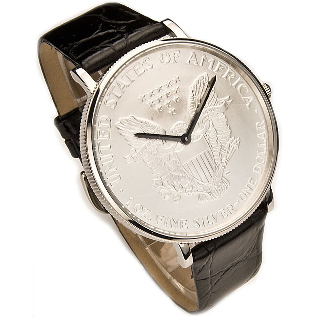croton silver dollar watch