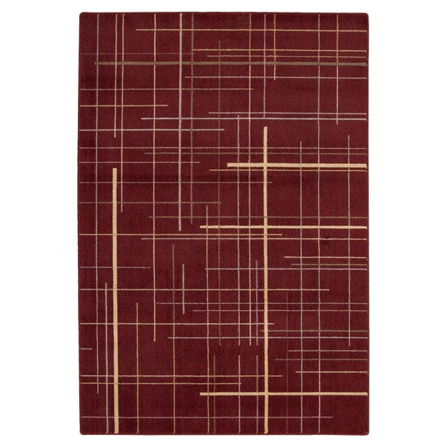 Rhythms Woven Burgundy Rug (79 x 1010)  