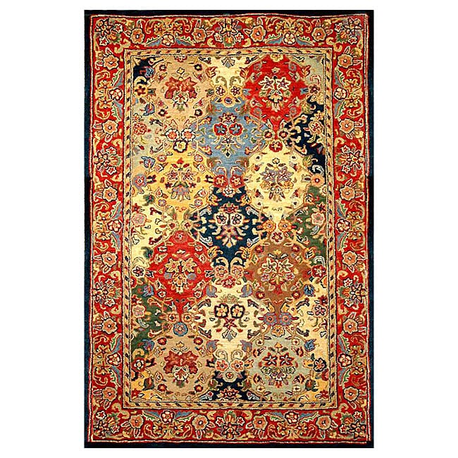 Hand tufted Rajakiya Multicolor Wool Rug (8 x 106)