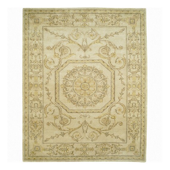 Nourison Hand-knotted Court of Versailles Gold Wool Rug (2'4 x 9'9) Runner - 2'4" x 9'9" Runner