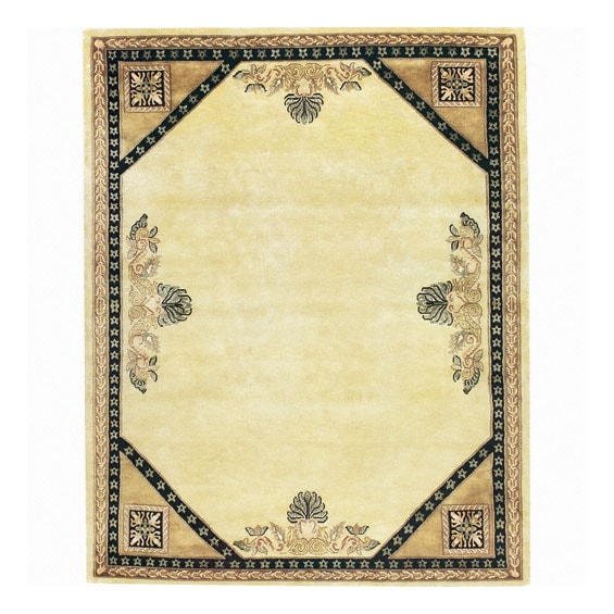 Nourison Hand-knotted Court of Versailles Gold Wool Rug (2'4 x 9'9) Runner - 2'4" x 9'9" Runner
