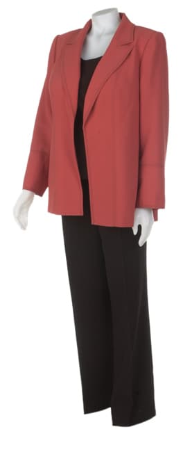 Liz Claiborne Plus Size 3-piece Pant Suit with Notch Collar Jacket