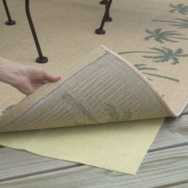 Con-Tact Brand Rectangular Outdoor Patio Rug Pad (6' x 9') - Cream - 6' x 9'