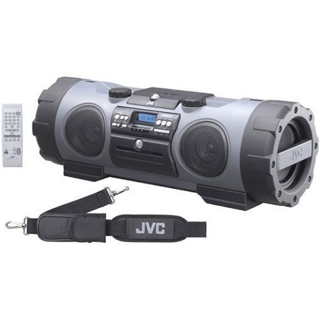 JVC Kaboom Portable CD/MP3 Boombox with Active Ported Subwoofer System ...