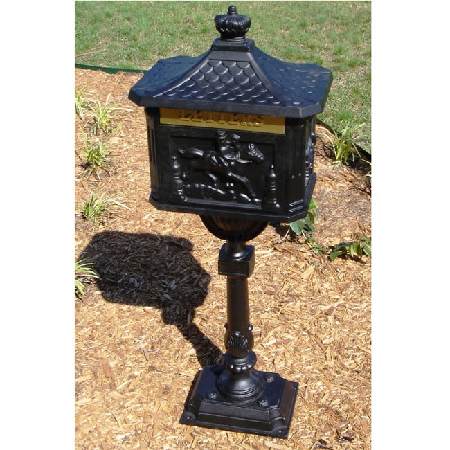Vista Cast Aluminum Locking Mail Box - Free Shipping Today - Overstock.com - 10293000