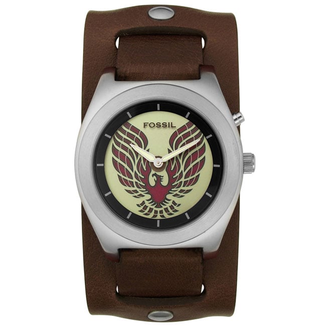 Fossil Big Tic Men's Quartz Leather Watch Free Shipping On Orders