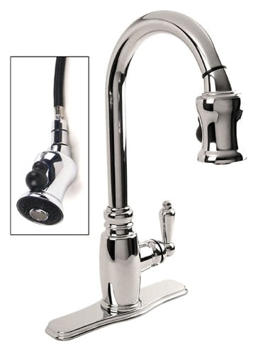Opulence Pull Down Chrome Kitchen Faucet  