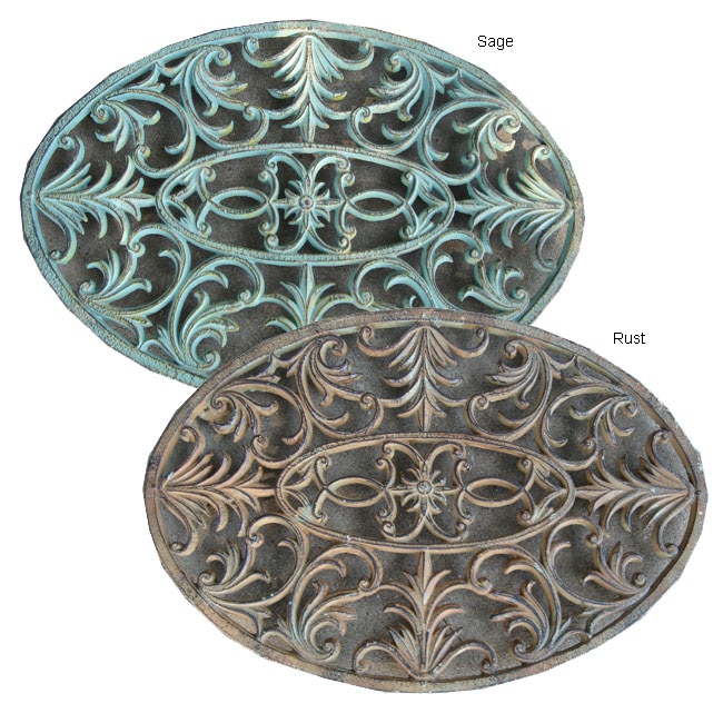 Oval Victorian Cast iron Door Mat - Free Shipping On ...