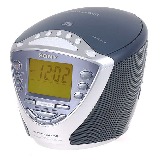 sony cd radio clock