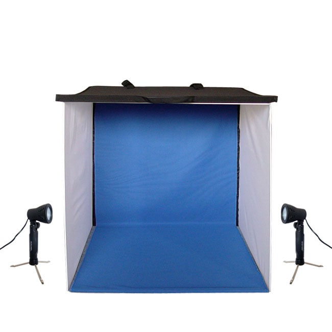 HiRO 24 inch Portable Photo Studio with Two 50W Lights  