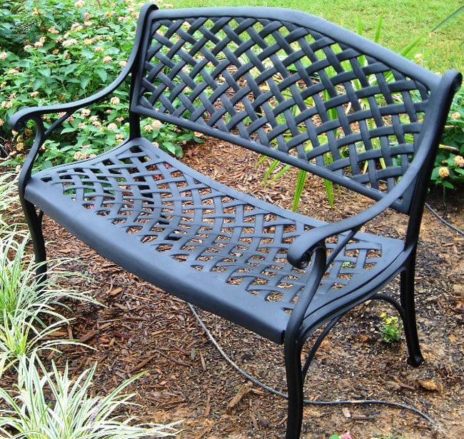 Nassau Cast Aluminum Garden Bench  