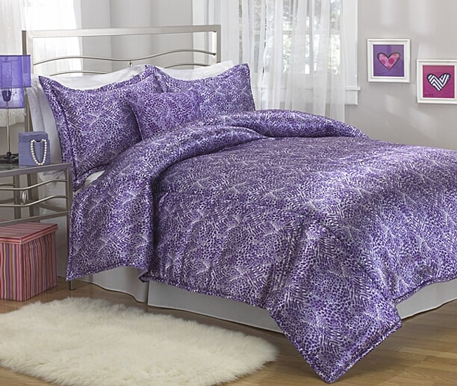 Purr Leopard Comforter Set (Twin)  