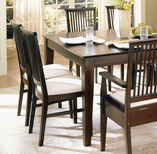 Ellis Merlot Table and 4 Chairs  