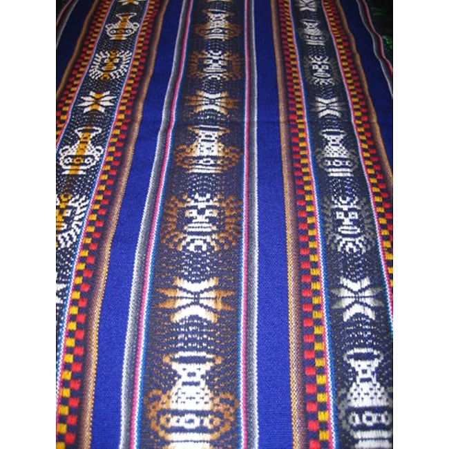 Rustic Handwoven Andean Tablecloth (Peru)  