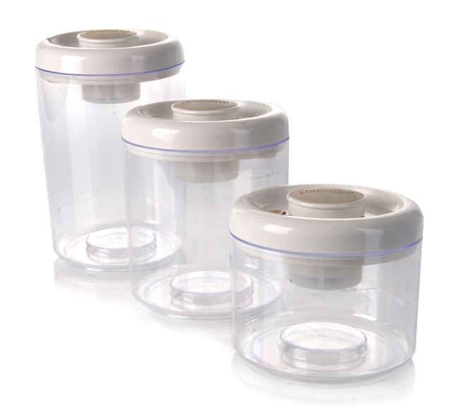 VacnLock 3piece Vacuum Kitchen Canister Set Free Shipping On