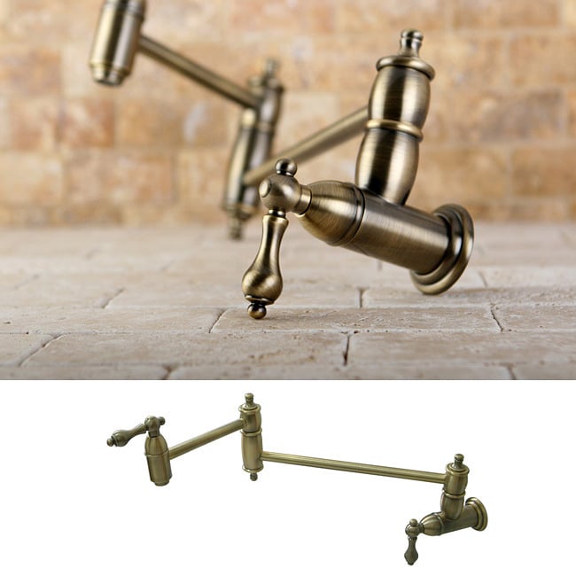 Restoration Kitchen Vintage Brass Pot filler Faucet Today $169.99 5.0