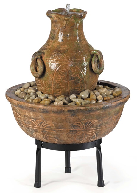 Bubbling Urn Floor Fountain